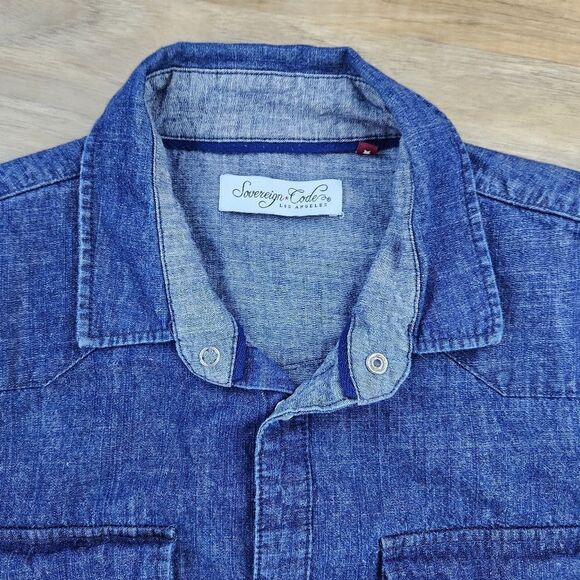🔺️Sovereign Code Denim Waldport Button Long Sleeve Shirt Men's Large - Picture 3 of 10